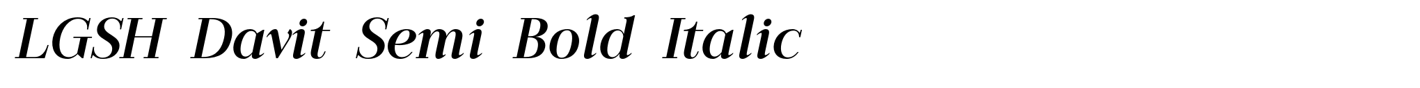 LGSH Davit Semi Bold Italic image